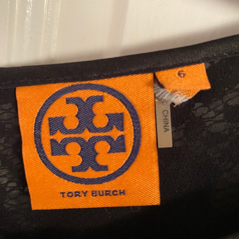 Tory Burch sz 6 classic black lace dress. EUC